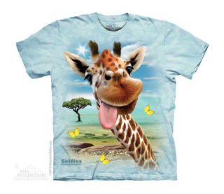 Tričko 3D potisk - Giraffe Selfie, žirafa - The Mountain / děti