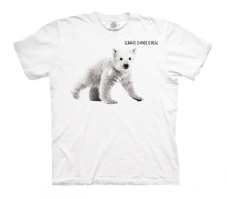 Tričko 3D potisk - Bear Cub Climate Change White medvěd - The Mountain / děti