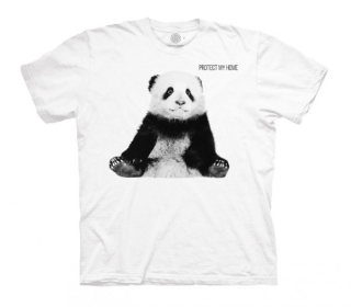 Tričko 3D potisk - Panda Cub Protect My Home White - The Mountain / děti