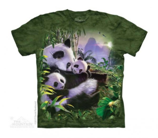 Tričko 3D potisk - Panda Cuddles, medvědi - The Mountain / děti