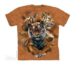 Tričko 3D potisk - Resting Tiger Coll, Tygři - The Mountain / děti
