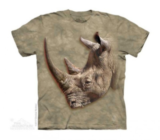 Tričko 3D potisk - White Rhino, nosorožec - The Mountain / děti