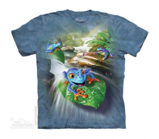 Tričko 3D potisk - Frog Capades, modrá žába - The Mountain / děti