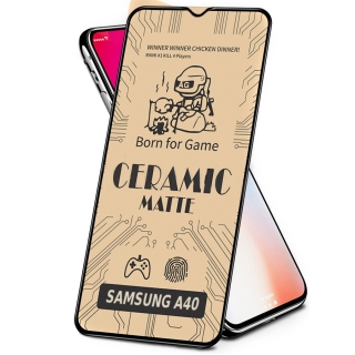 Samsung Galaxy A40, ochranné sklo AG FROST MATT 5D Full Glue celý displej