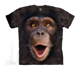 Tričko 3D potisk - Happy Chimp, šimpanz - The Mountain / děti