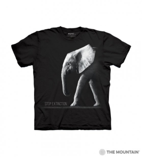 Tričko 3D potisk - Elephant Stop Extinction Protect, slon - The Mountain / děti