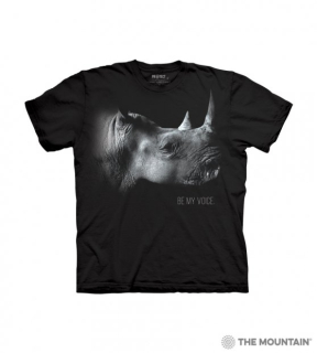 Tričko 3D potisk - Rhino Be My Voice Protect, nosorožec - The Mountain / děti