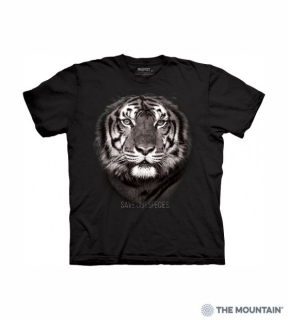 Tričko 3D potisk - Tiger Save Our Species Protect, Tygr - The Mountain / děti