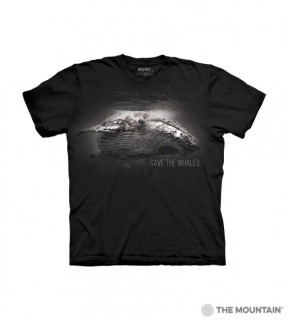 Tričko 3D potisk - Save The Whales Protect, velryba - The Mountain / děti