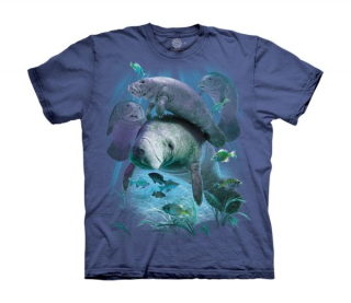 Tričko 3D potisk - Manatee Pod, mořská sloni - The Mountain / děti