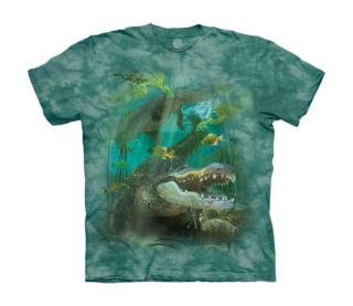 Tričko 3D potisk - Alligator Swim, krokodýl - The Mountain / děti