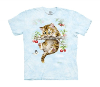 Tričko 3D potisk - Cherry Kitten, malá kočka - The Mountain / děti