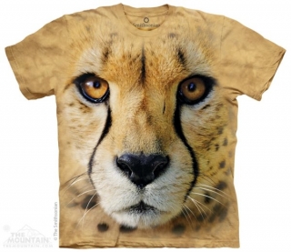 Tričko 3D potisk - Big Face Cheetah, divoká kočka - The Mountain