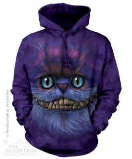 Blůza mikina 3D potisk s kapucí - Cheshire Cat, šílená kočka - The Mountain