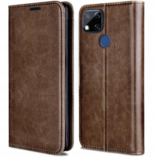 Xiaomi Redmi 9c / 9c NFC, magnetické pouzdro, obal, kryt SKIN, 100% kůže