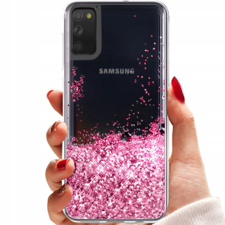 Samsung Galaxy A41, kryt pouzdro plovoucí brokát SHINING GLITTER