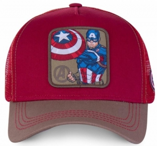 Captain America Marvel, kapitán Amerika - Kšiltovka, víčko - CAPSLAB Francie