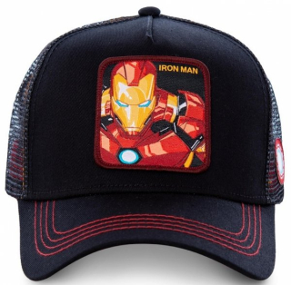 Iron Man Black Marvel - Kšiltovka, víčko - CAPSLAB Francie