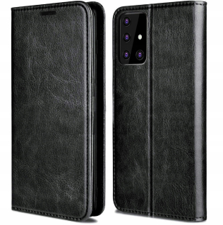 Samsung Galaxy M51, magnetické pouzdro, obal, kryt SKIN, 100% kůže