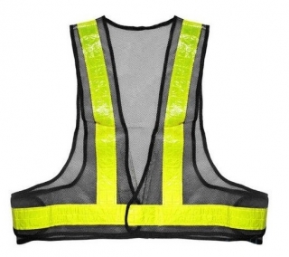 Reflexní vesta s regulací, ideální pro motocykl, jízdní kolo, jogging