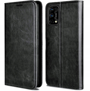Realme 7 5G, magnetické pouzdro, obal, kryt SKIN, 100% kůže