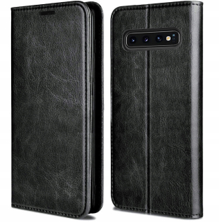 Samsung Galaxy S10, magnetické pouzdro, obal, kryt SKIN, 100% kůže