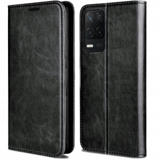 Realme 8, 5G magnetické pouzdro, obal, kryt SKIN, 100% kůže