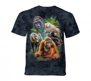 Tričko 3D potisk - Primates Collage, Zvířata, opice - The Mountain / děti