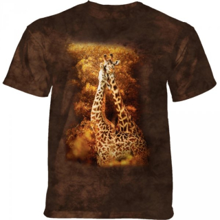 Tričko 3D potisk - Giraffe Mates, dvě žirafy - The Mountain