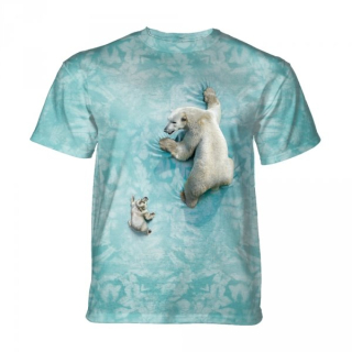 Tričko 3D potisk - Polar Bear Climb, lední medvěd - The Mountain / děti