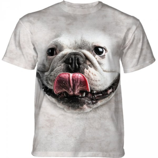 Tričko 3D potisk - Silly Bulldog Face, buldok pes - The Mountain