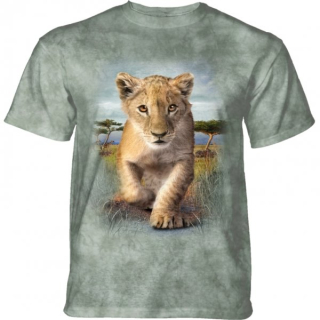 Tričko 3D potisk - Lion Cub, malé lvíče, lev - The Mountain