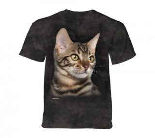 Tričko 3D potisk - Striped Cat Portrait, kočka - The Mountain / děti