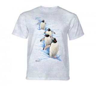 Tričko 3D potisk - Gentoo Penguins, tučňáci na ledě - The Mountain / děti