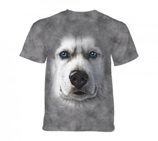 Tričko 3D potisk - Big Face Siberian Husky, pes - The Mountain / děti