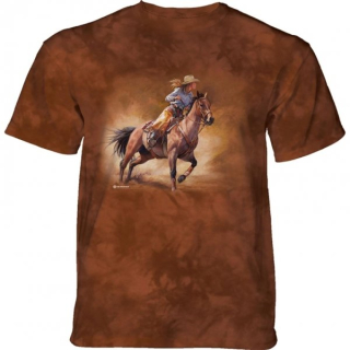 Tričko 3D potisk - Gotta Run Cowgirl, kovboj na koni - The Mountain