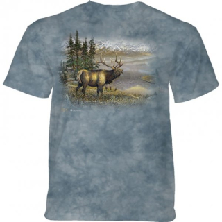 Tričko 3D potisk - Elk, Jelen - The Mountain