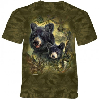 Tričko 3D potisk - Black Bears, černí medvědi - The Mountain