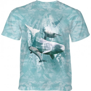 Tričko 3D potisk - Beluga Pod, delfíny - The Mountain