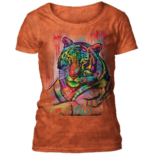 Tričko 3D potisk - Russo Tiger, tygr - The Mountain / pro ženy