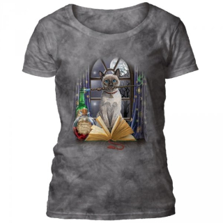 Tričko 3D potisk - Hocus Pocus Cat, čarodějová kočka - The Mountain / pro ženy
