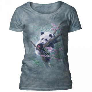 Tričko 3D potisk - Bamboo Dreams Panda. medvídě - The Mountain / pro ženy