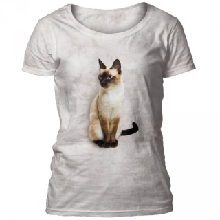 Tričko 3D potisk - Siamese Cat, kočka - The Mountain / pro ženy