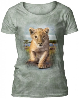 Tričko 3D potisk - Lion Cub, malé lvíče - The Mountain / pro ženy