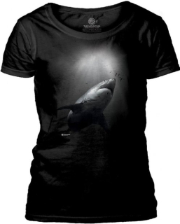 Tričko 3D potisk - Sunburst Shark, žralok - The Mountain / pro ženy