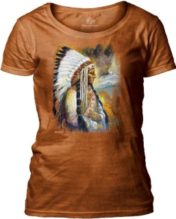 Tričko 3D potisk - Spirit of the Sioux Nation, Indián - The Mountain / pro ženy