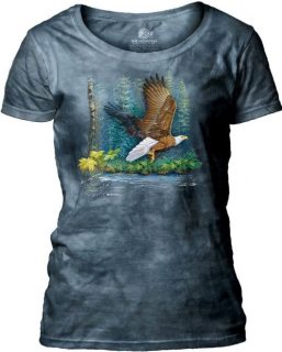 Tričko 3D potisk - River Eagle, orel - The Mountain / pro ženy