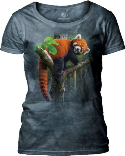 Tričko 3D potisk - Red Panda Tree, medvěd - The Mountain / pro ženy