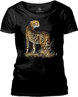 Tričko 3D potisk - King Cheetah, leopard - The Mountain / pro ženy