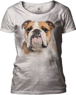 Tričko 3D potisk - It's a Bulldog Portrait, pes - The Mountain / pro ženy